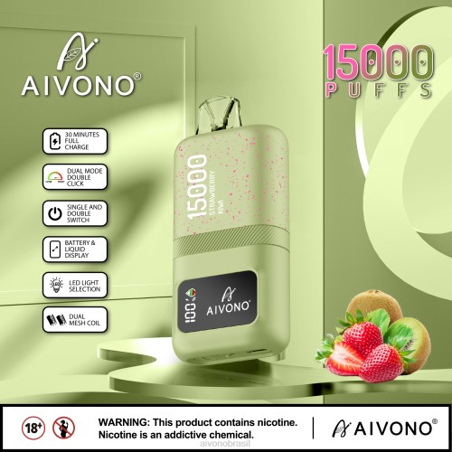 Aivono AIM magic 15000 kiwi morango 086J63 - Aivono Vape Brasil