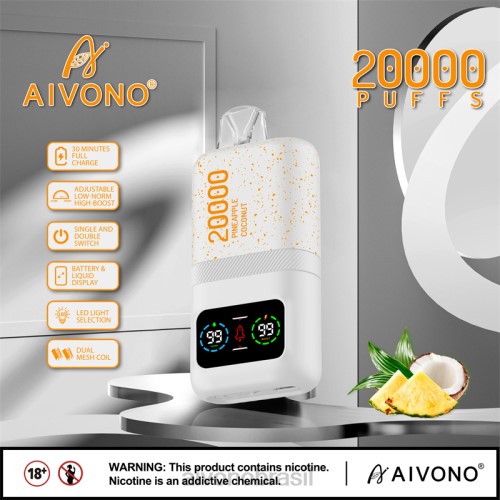 Aivono AIM magic 20000 gelo de abacaxi e coco 086J76 - Vape Aivono Brasil