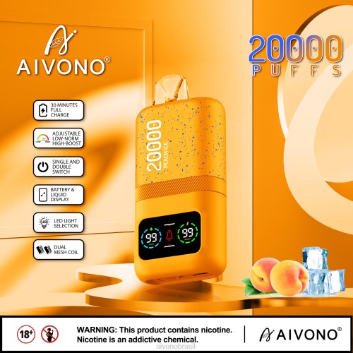 Aivono AIM magic 20000 gelo de pêssego 086J85 - Aivono Vape