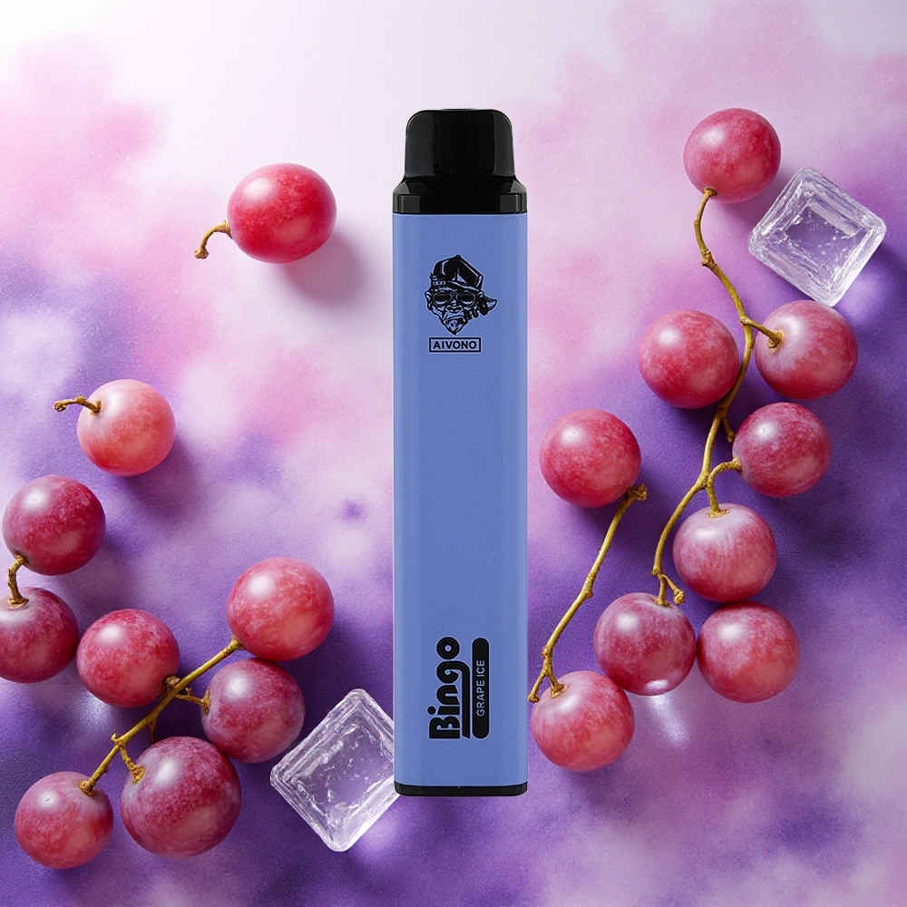 Aivono Aim Bingo 4000 Puffs Vape Descarga Única Gelo Uva 10mL 1000mAh atacado brasileiro
