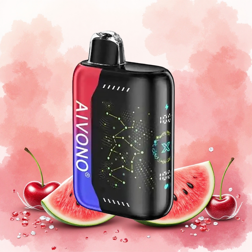 Aivono Aim Boom 25000 Puffs Descartável Melancia Cereja Gelo atacado brasileiro 0 2 3 5 Nic 28ml 650mAh 12ohm