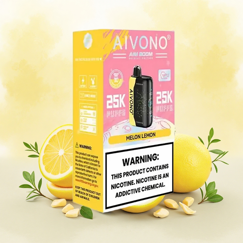 Aivono Aim Boom 25000 Puffs Descartável Melão Limão atacado brasileiro