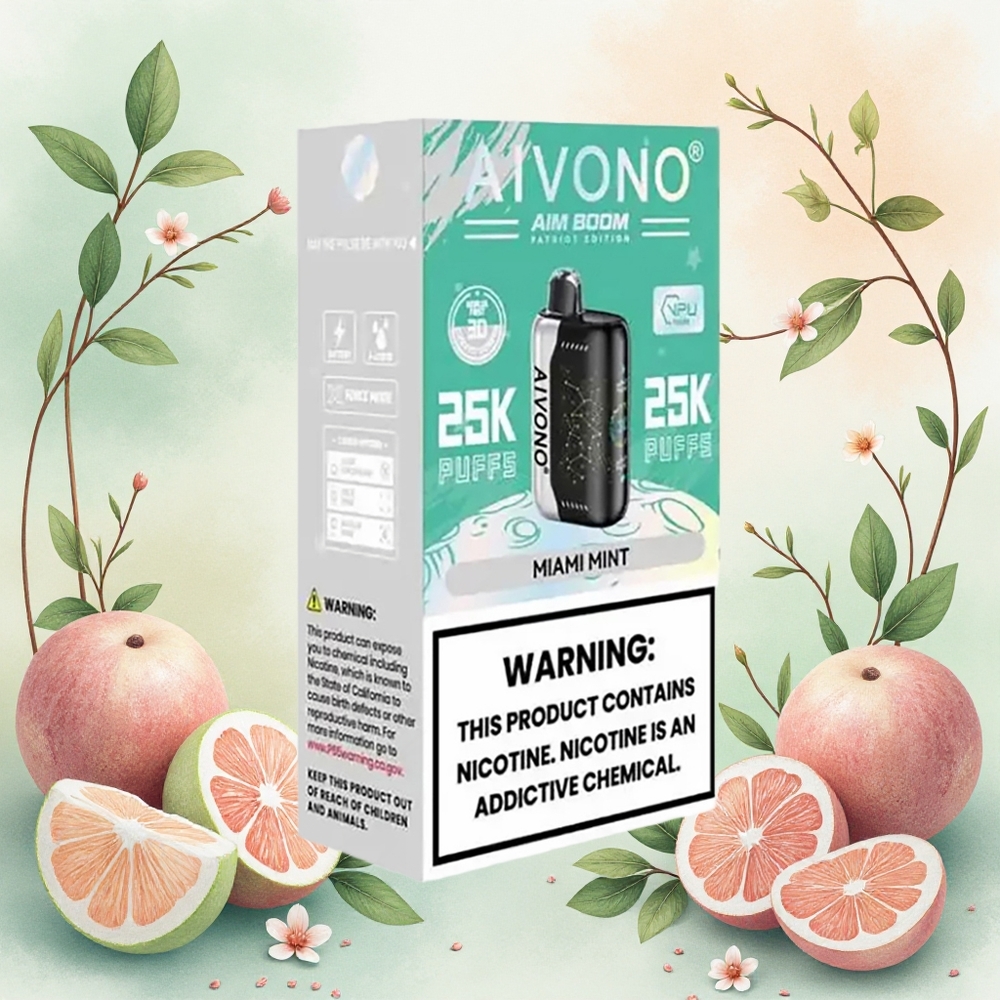 Aivono Aim Boom 25000 Puffs Descartável Miami Menta atacado brasileiro