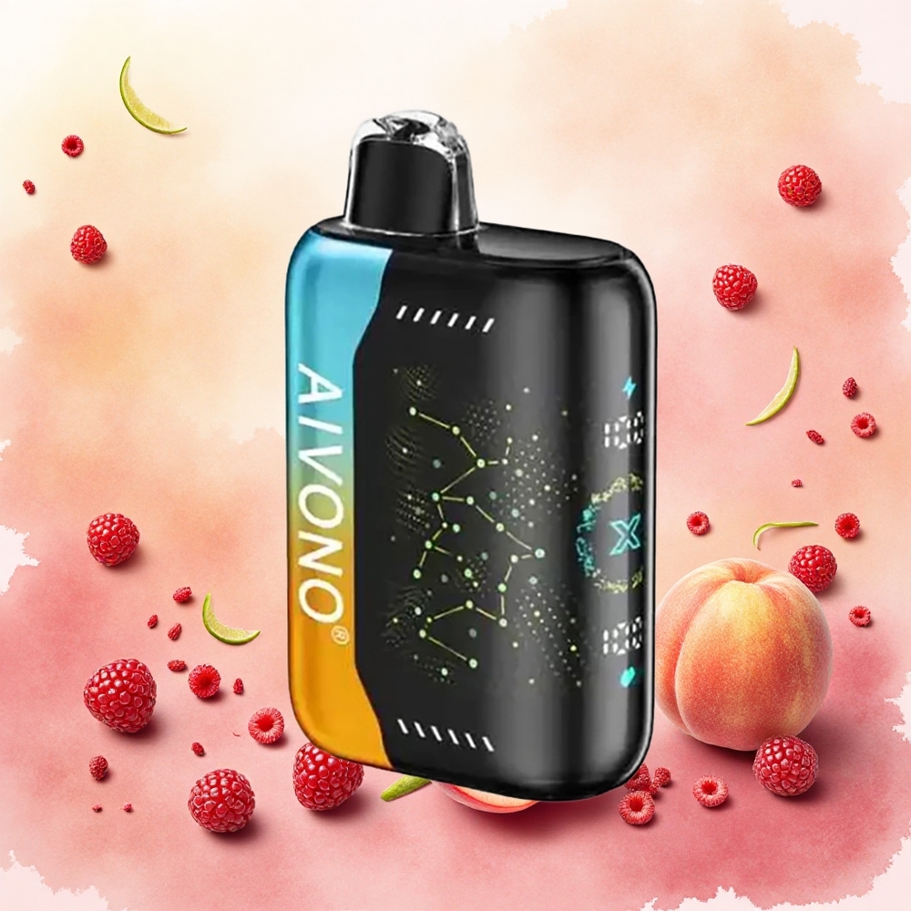 Aivono Aim Boom 25000 Puffs Vape Descartável Framboesa Pêssego Lima atacado brasileiro