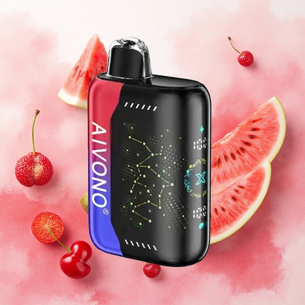 Aivono Aim Boom 25000 Puffs Vape Descartável Melancia Cereja Gelo 28ml 650mAh atacado brasileiro