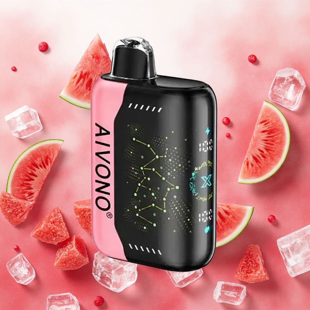 Aivono Aim Boom 25000 Puffs Vape Descartável Melancia Gelada 28ml Tipo-C atacado brasileiro