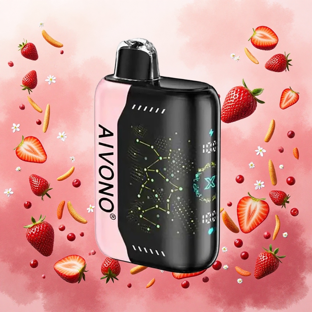 Aivono Aim Boom 25000 Puffs Vape Descartável Morango B Pop atacado brasileiro
