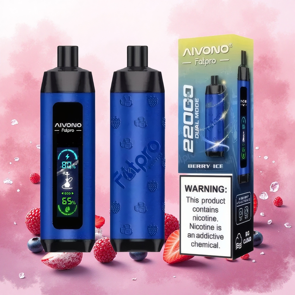 Aivono Aim Fatpro 22000 Puffs Atacado Brasileiro Vape Frutas Silvestres Gelo 0235 Nicotina