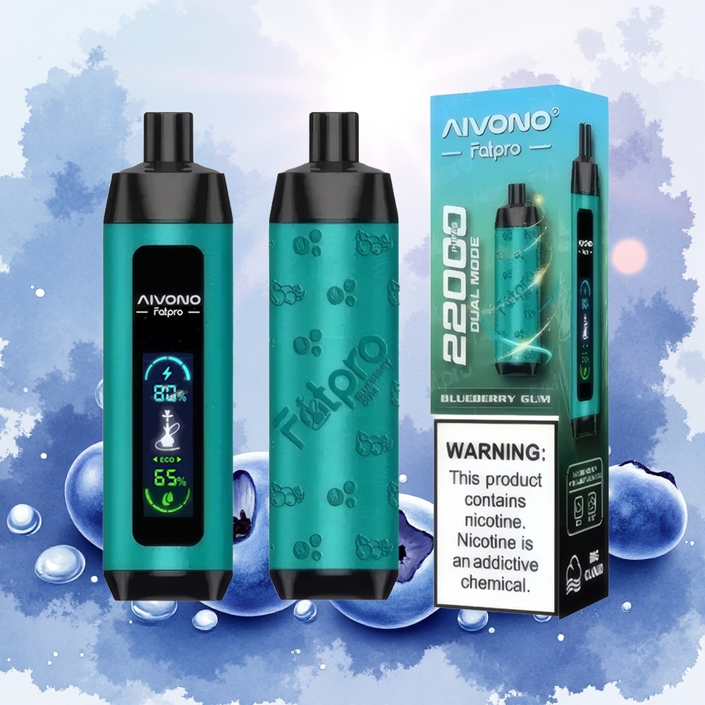 Aivono Aim Fatpro 22000 Puffs Descartável Mirtilo Gun atacado brasileiro 0 2 3 5 Nicotina