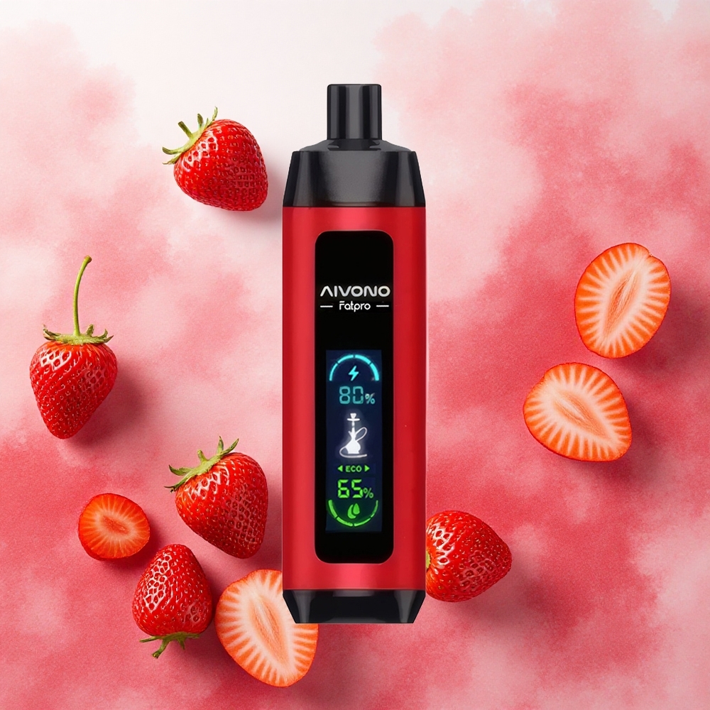Aivono Aim Fatpro 22000 Puffs Descartável Morango Punch atacado brasileiro 28ml Recarregável