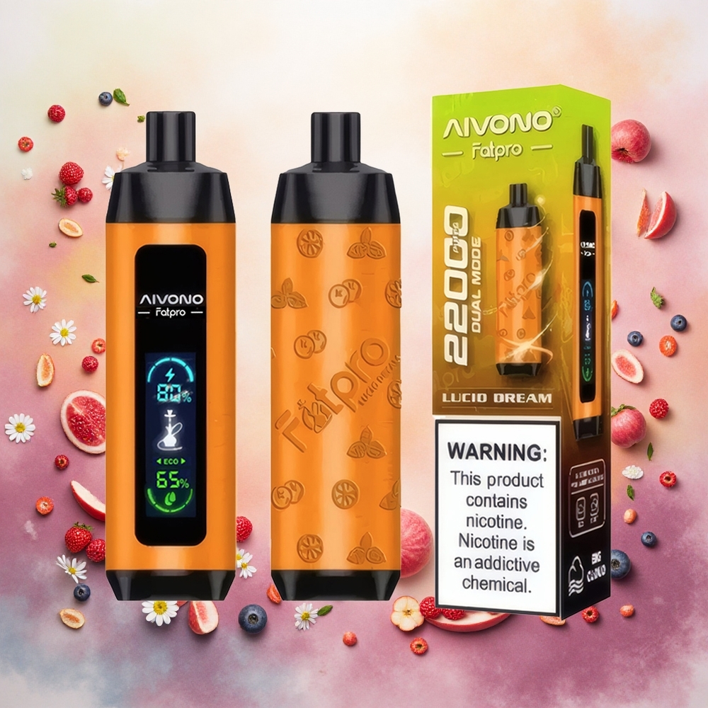 Aivono Aim Fatpro 22000 Puffs Descartável Vape Sonho Lúcido atacado brasileiro 28ml E-líquido 600mah 06ohm