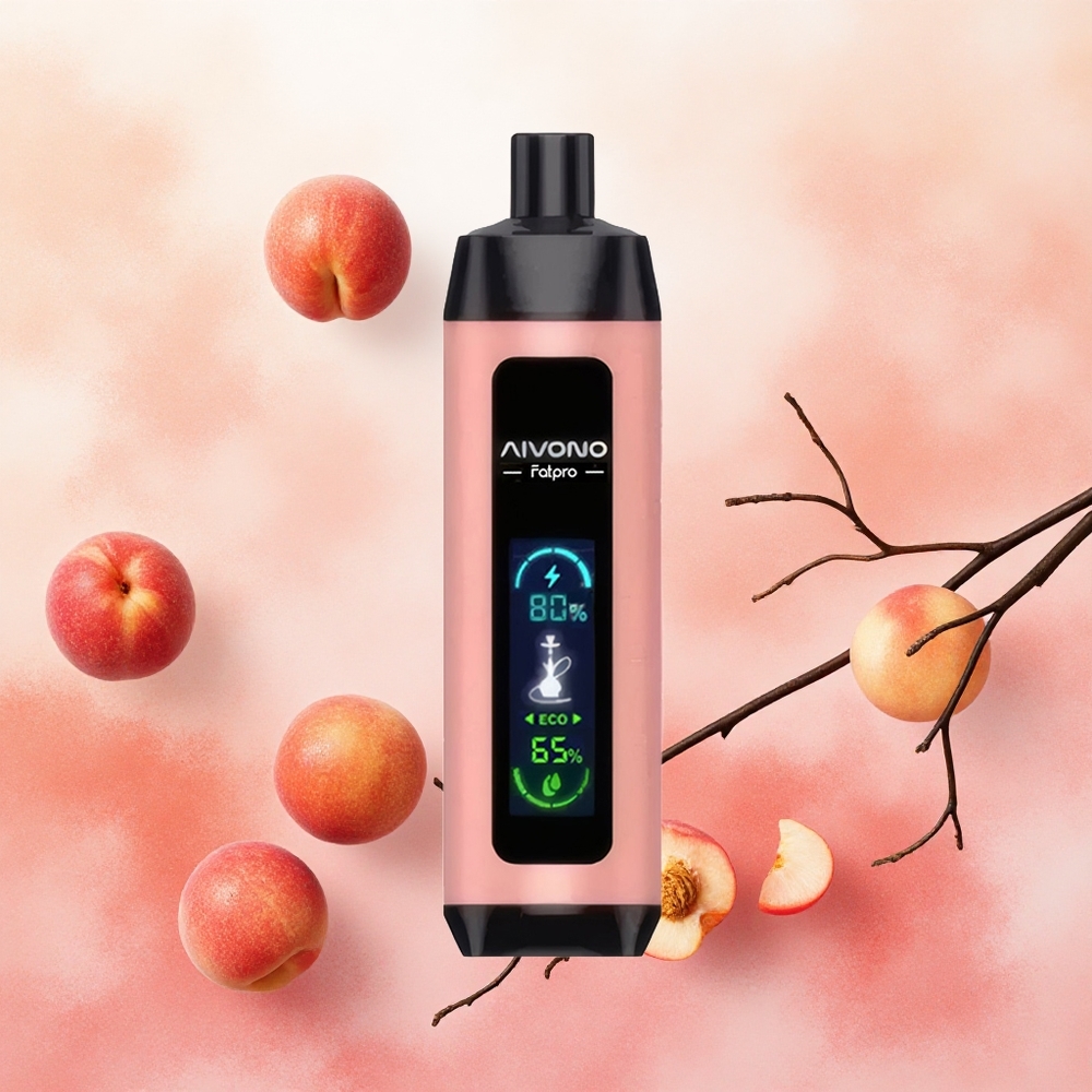 Aivono Aim Fatpro 22000 Puffs Vape Descartável Pêssego Gelo atacado brasileiro 28ml 600mAh Recarregável
