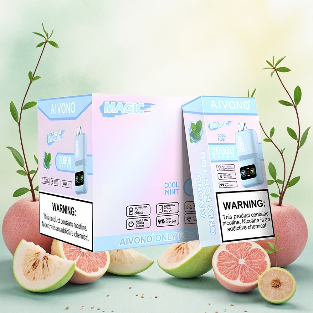 Aivono Aim Magic 20000 Puffs Vape Descartável Menta Refrescante atacado brasileiro Bobina de Malha Dupla