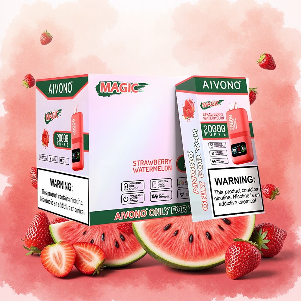 Aivono Aim Magic 20000 Puffs Vape Descartável Morango Melancia atacado brasileiro
