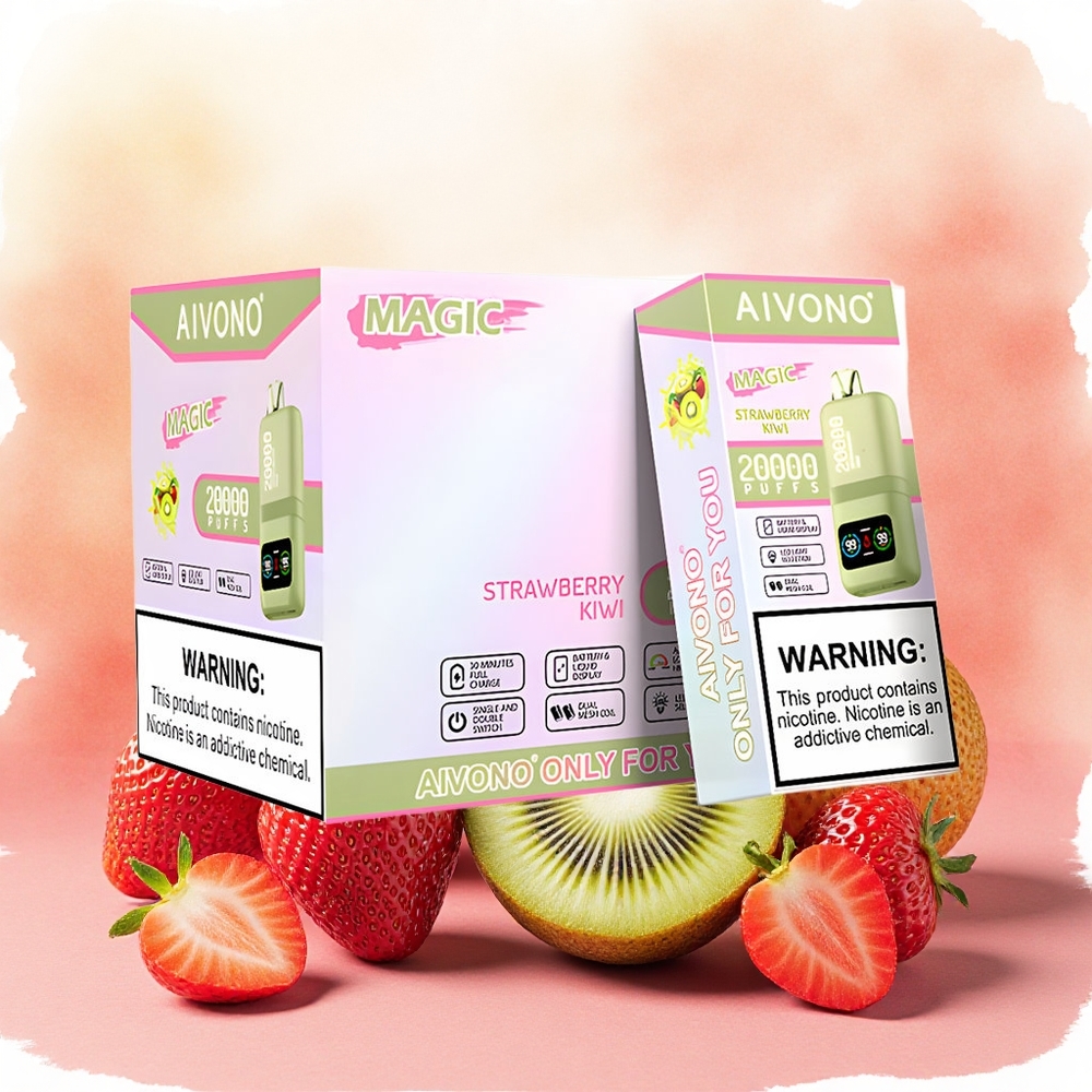 Aivono Aim Magic 20000 Puffs Vape Descartável morango kiwi atacado brasileiro