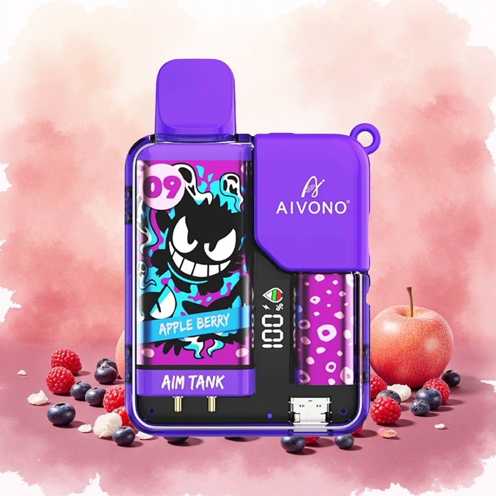 Aivono Aim Tank 9500 Puffs Descartável Maçã Frutas Vermelhas atacado brasileiro