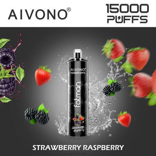 Aivono FATMAN 15000 framboesa morango 086J15 - Aivono Vape Brasil
