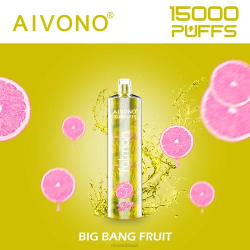 Aivono FATMAN 15000 fruta do grande estrondo 086J16 - Vape Aivono Brasil