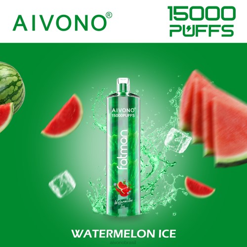 Aivono FATMAN 15000 gelo de melancia 086J12 - Vape Aivono Brasil