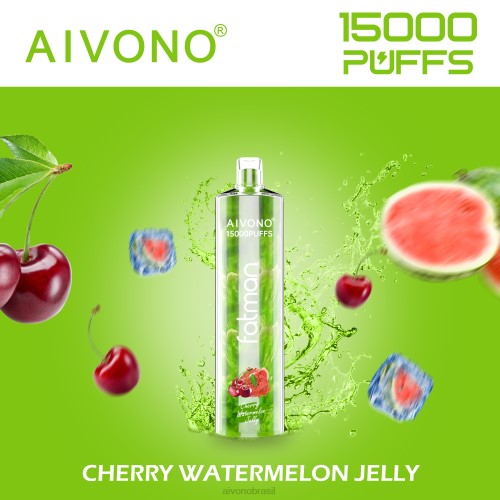 Aivono FATMAN 15000 geléia de melancia alegre 086J20 - Vape Aivono Brasil