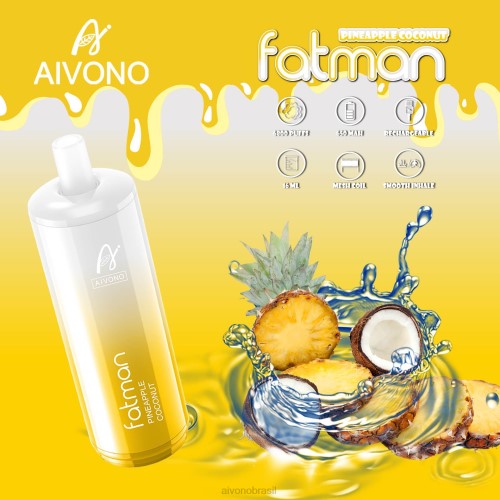 Aivono FATMAN 6800 coco abacaxi 086J29 - Aivono Vape