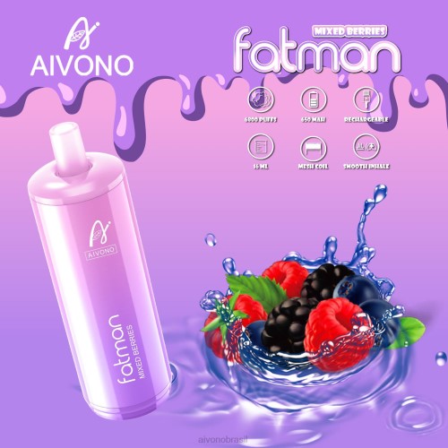Aivono FATMAN 6800 frutas misturadas 086J27 - Aivono Vape Brasil