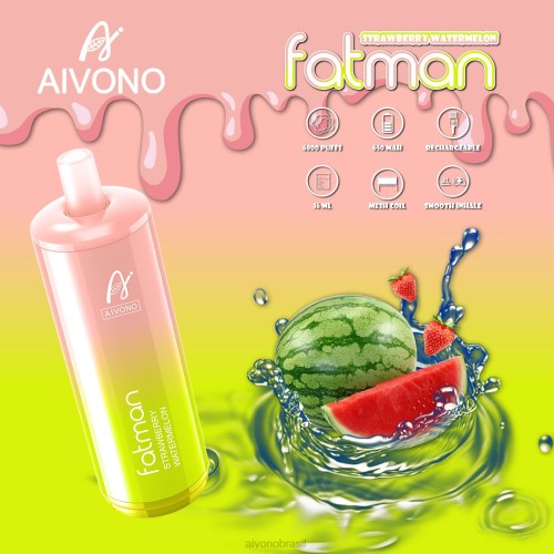 Aivono FATMAN 6800 melancia morango 086J30 - Aivono Brasil