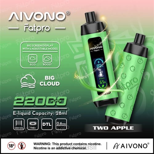 Aivono Fatpro 22000 duas maçãs 086J1 - Aivono Vape