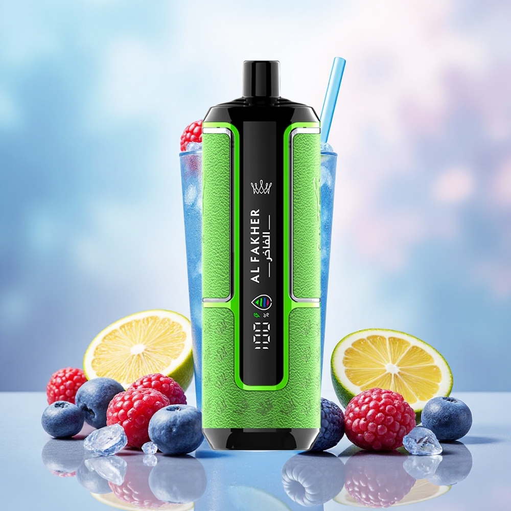 Al Fakher Crown Bar 15K Hypermax Descartável Blueberry Limonada atacado brasileiro