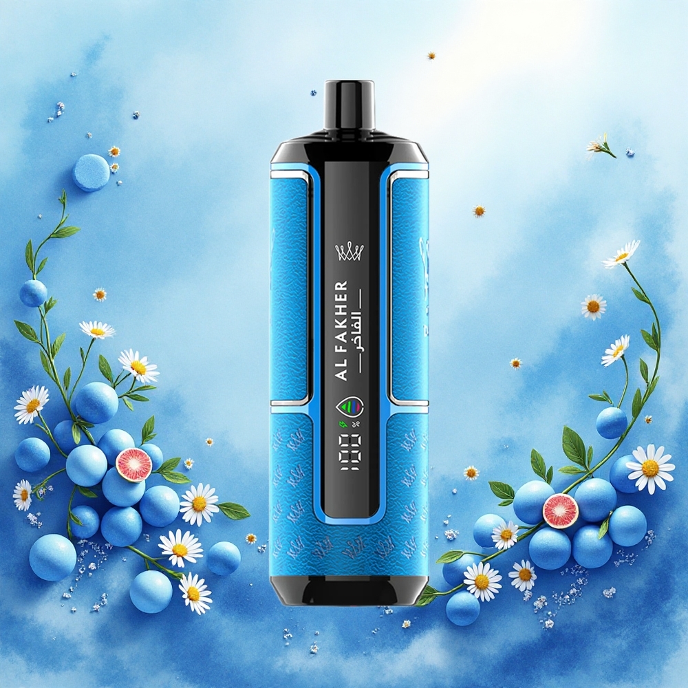 Al Fakher Crown Bar 15K Hypermax Descartável Oceano Azul 22ml 600mAh 6mg DTL atacado brasileiro