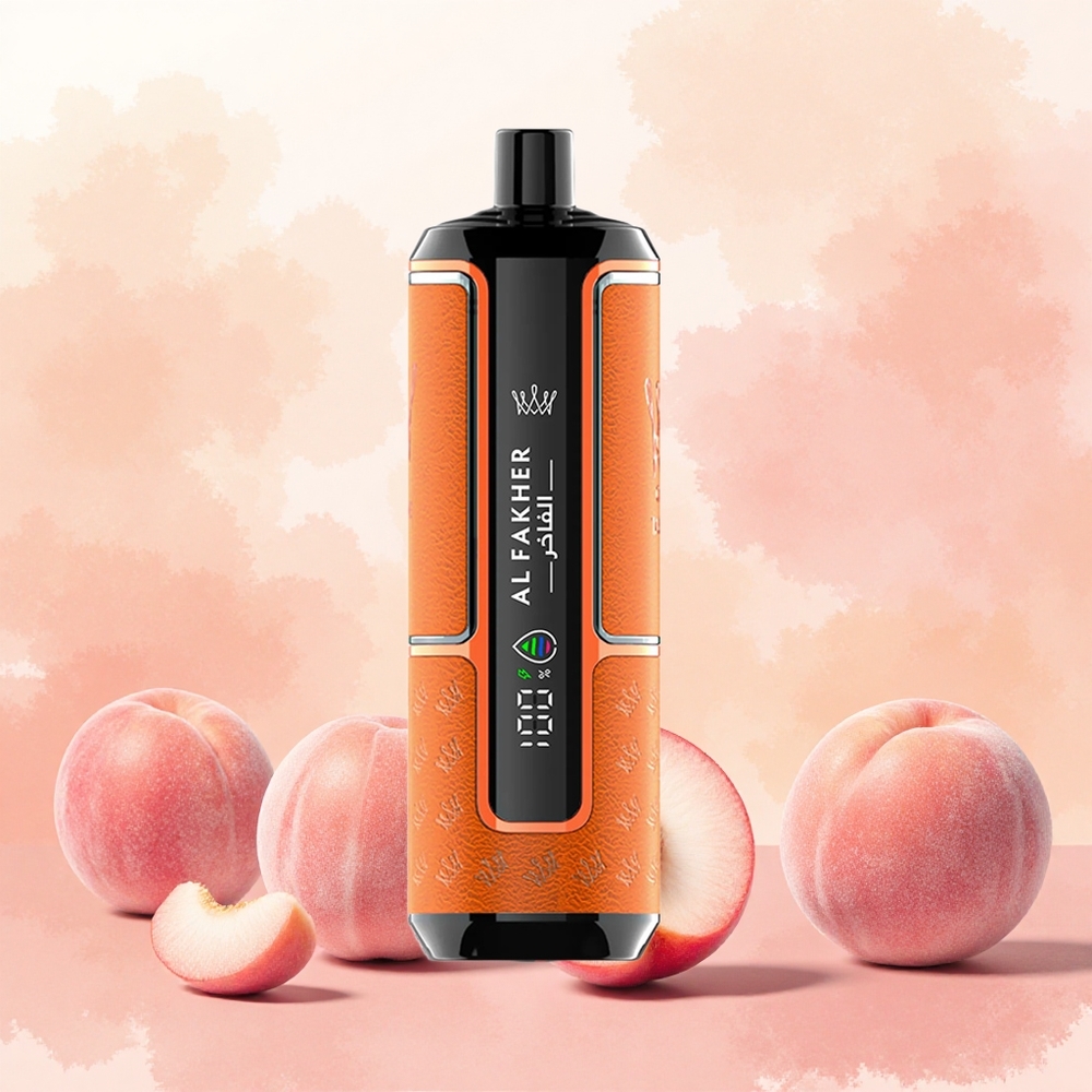 Al Fakher Crown Bar 15K Hypermax Vape Descartável Kit Pêssego Gelo atacado brasileiro