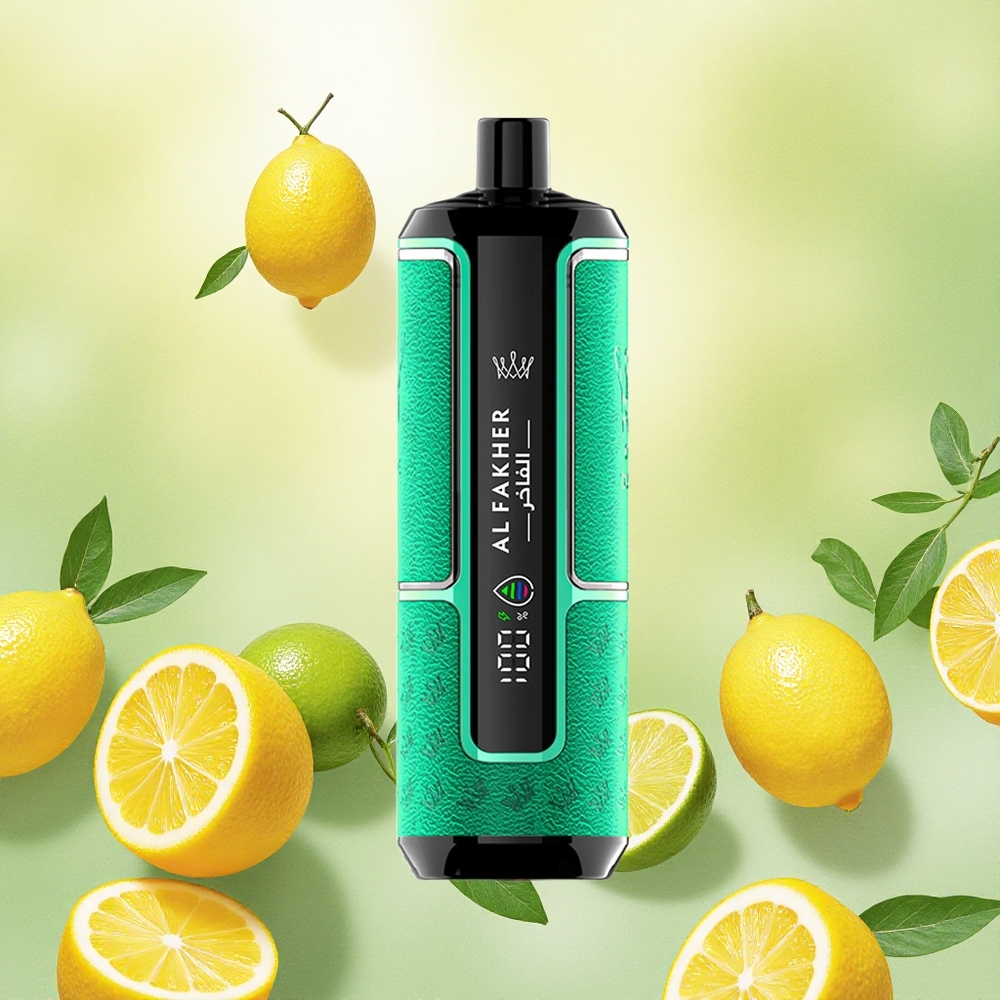 Al Fakher Crown Bar 15K Hypermax Vape Descartável Limão Lima 22ml 15000 Puffs atacado brasileiro