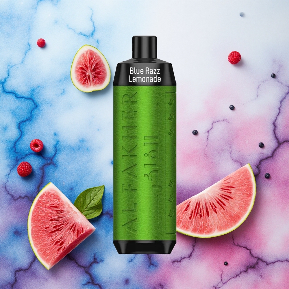 Al Fakher Crown Bar 8000 Cristal Vape Descartável Framboesa Azul Limonada 18ml 8000 Puffs atacado brasileiro