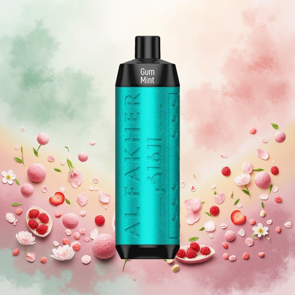Al Fakher Crown Bar 8000 Crystal Vape Descartável Goma de Menta atacado brasileiro