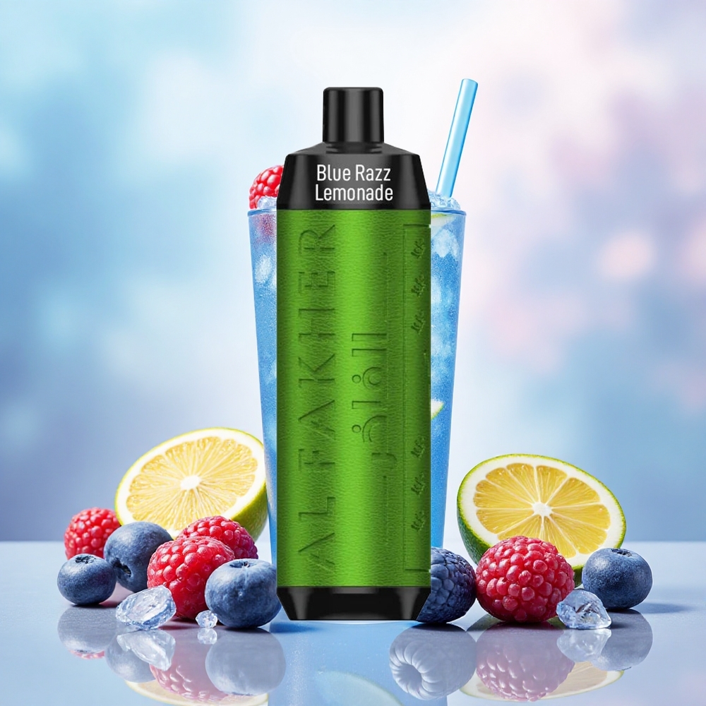 Al Fakher Crown Bar 8000 Crystal Vape Descartável Groselha Azul Limonada atacado brasileiro