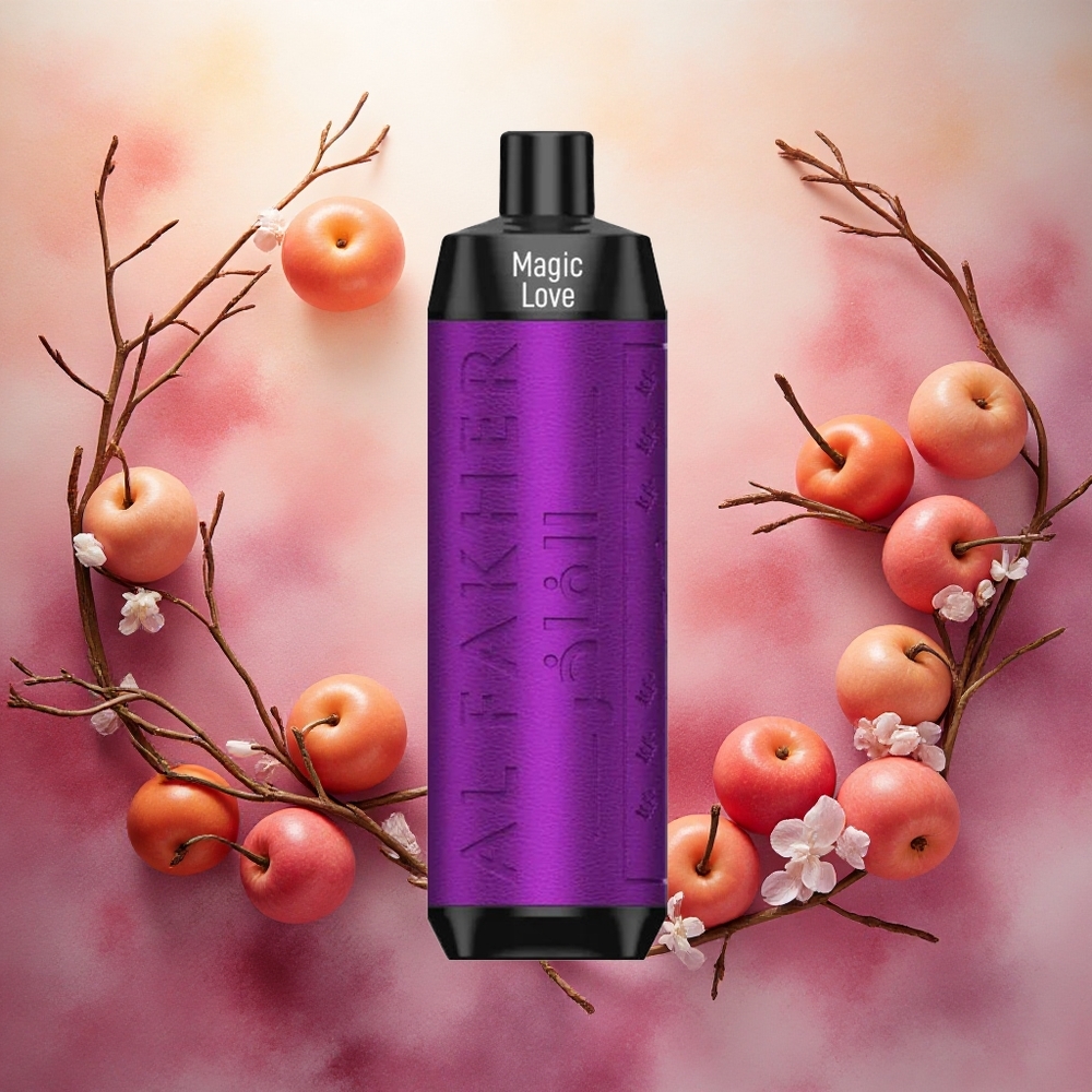 Al Fakher Crown Bar 8000 Crystal Vape Descartável Magic Love com 18ml de Capacidade e Atacado Brasileiro