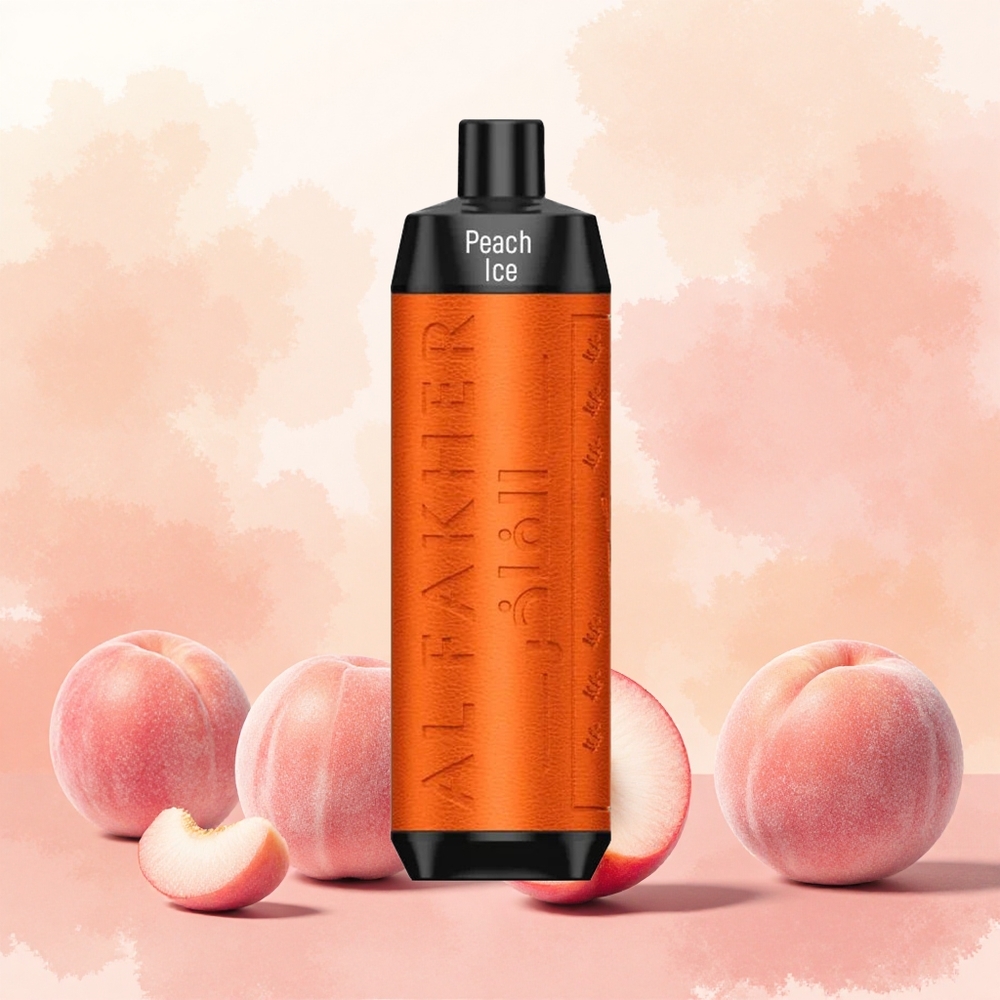 Al Fakher Crown Bar 8000 Crystal Vape Descartável Pêssego Gelo atacado brasileiro