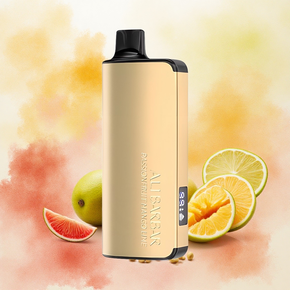 Alibarbar Ingot 9000 Puffs Vape Descartável Maracujá Manga Lima 22ml 2350mAh atacado brasileiro