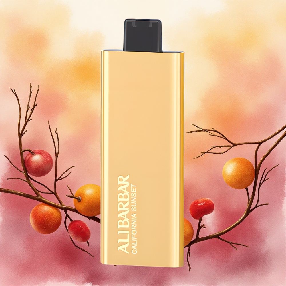 Alibarbar Pandora 7000 Puffs Descartável Vape Pôr do Sol da Califórnia 17ml atacado brasileiro