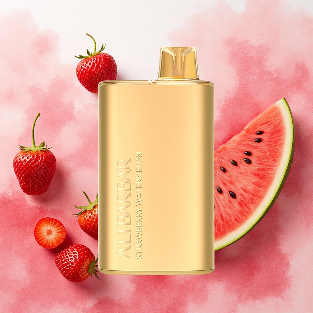 Alibarbar Rich 8000 Puffs Vaporizador Descartável Morango Melancia 20ml 8000 Puffs atacado brasileiro