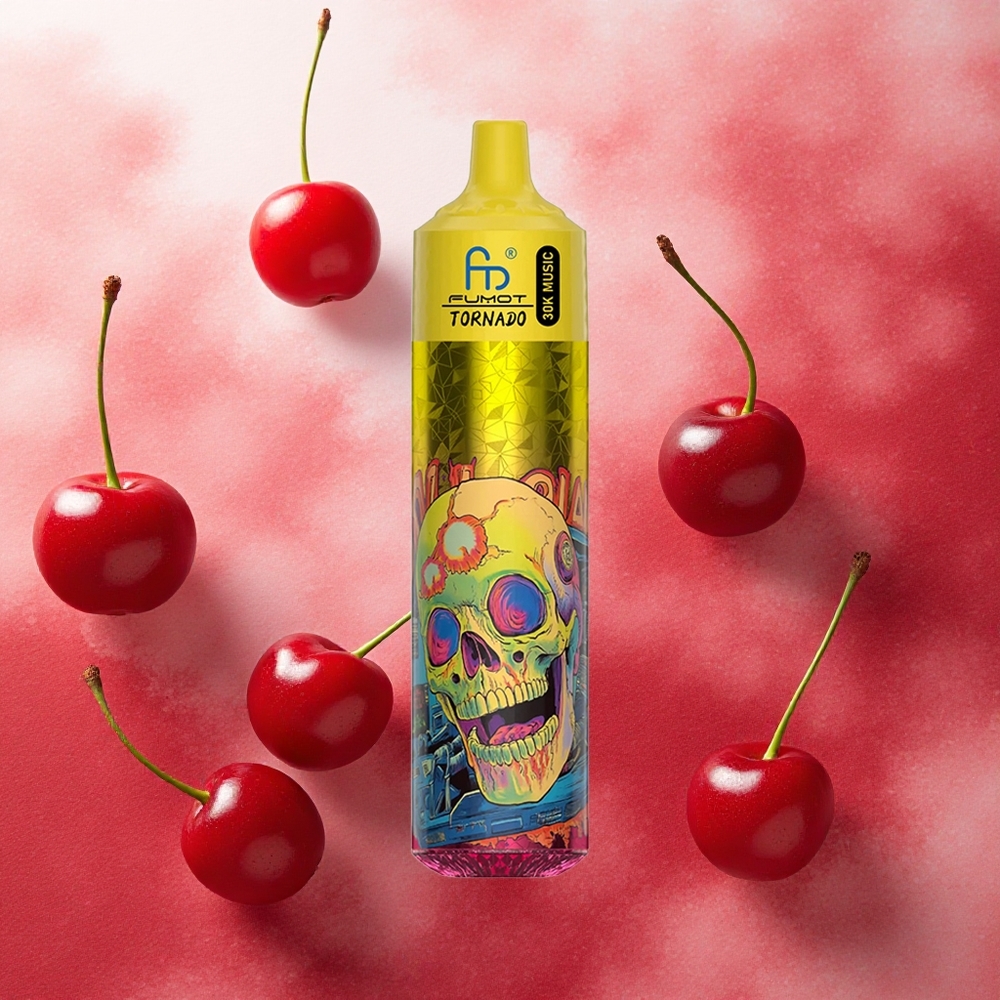 Fumot RandM Tornado 30000 Puffs Vape Descarrável Cereja Coca 30mL Recarregável 600mAh atacado brasileiro