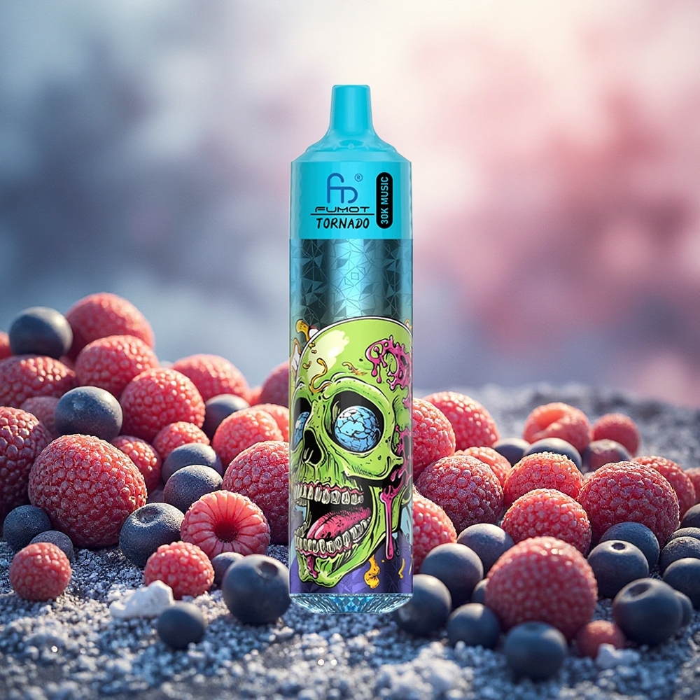 Fumot Randm Tornado 30000 Puffs Vape Descartável Gelo Negro atacado brasileiro
