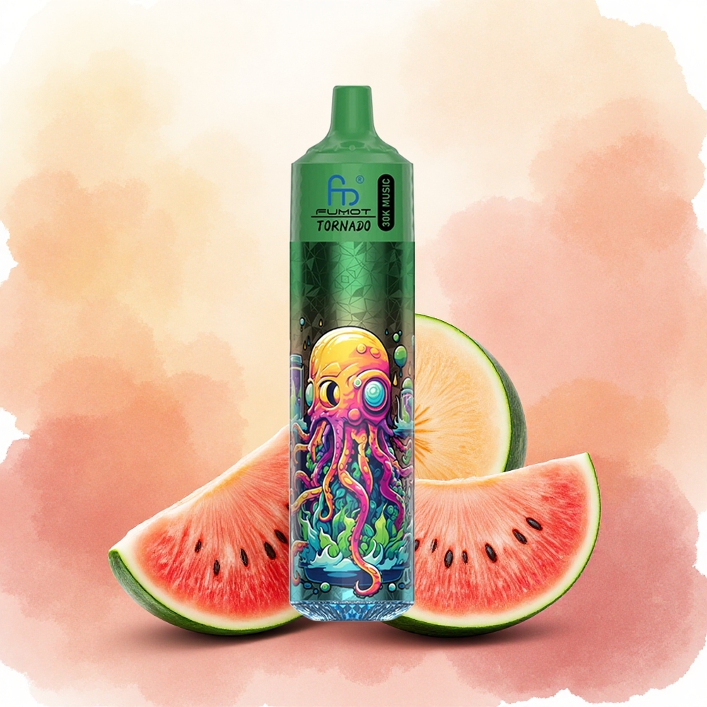 Fumot Randm Tornado 30000 Puffs Vape Descartável Melancia Melão atacado brasileiro
