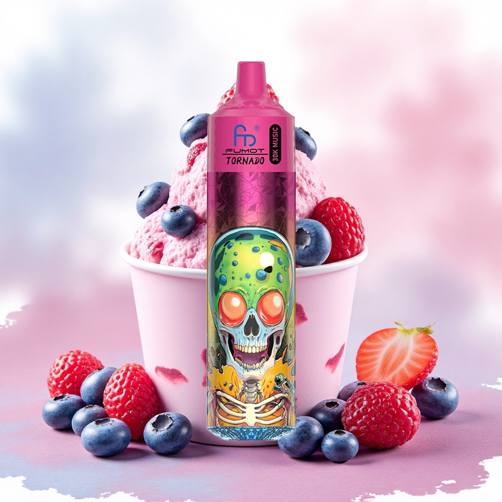 Fumot Randm Tornado 30000 Puffs Vape Descobrável Mirtilo Morango Framboesa Sorvete atacado brasileiro