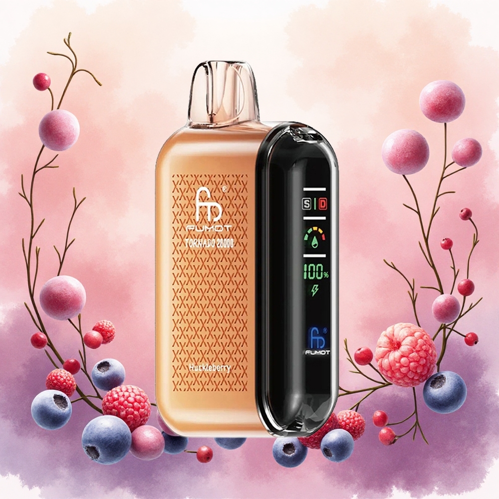 Fumot Tornado 20000 Puffs Vape Descartável Amora Silvestre Bobina de Malha Dupla 20ml 850mAh atacado brasileiro