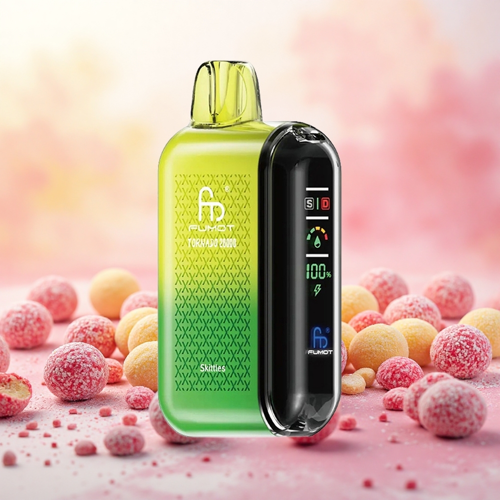Fumot Tornado 20000 Puffs Vape Descartável Arco-Íris atacado brasileiro Bateria 850mAh 2 Nicotina