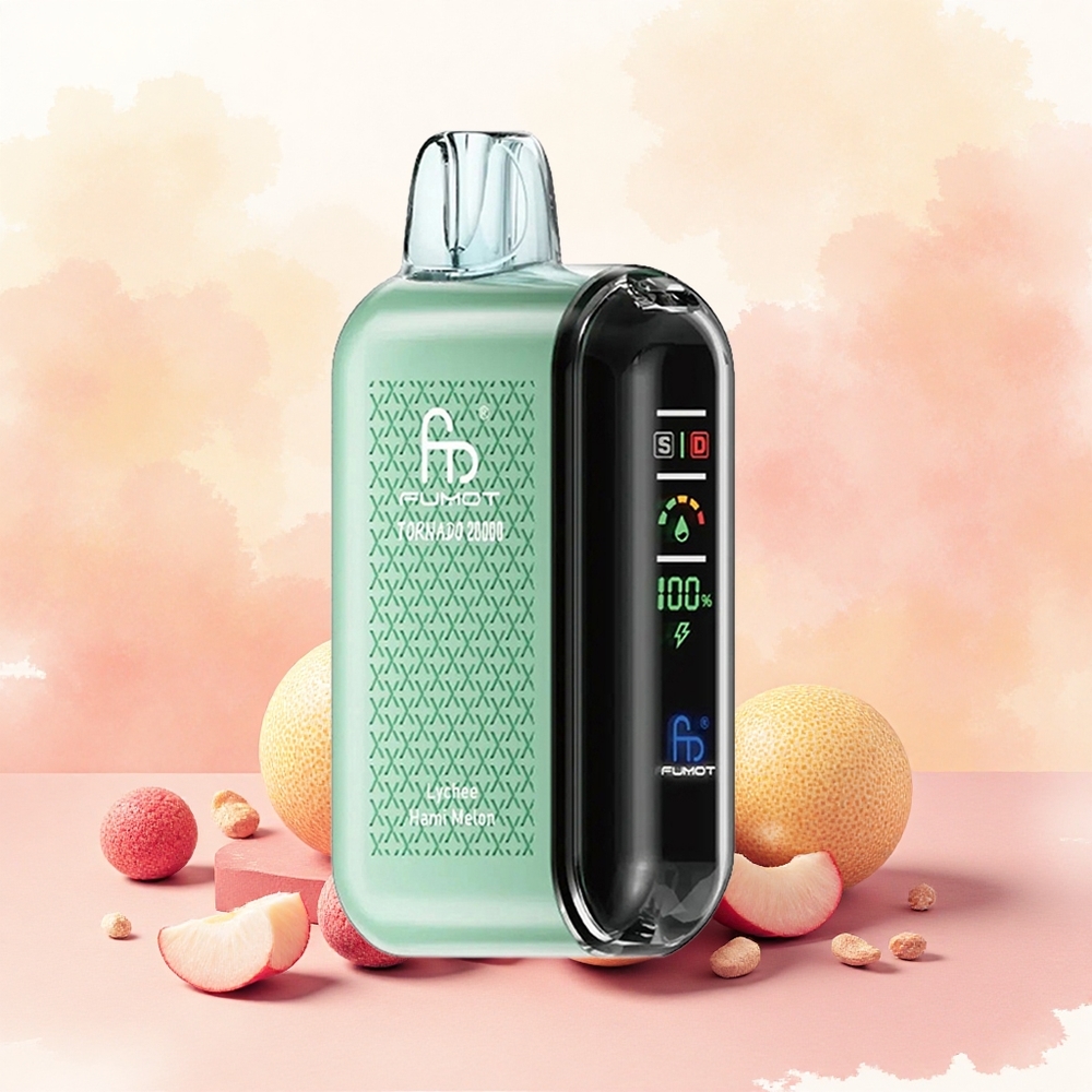Fumot Tornado 20000 Puffs Vape Descartável Lichia Melão Hami 2 Nicotine atacado brasileiro