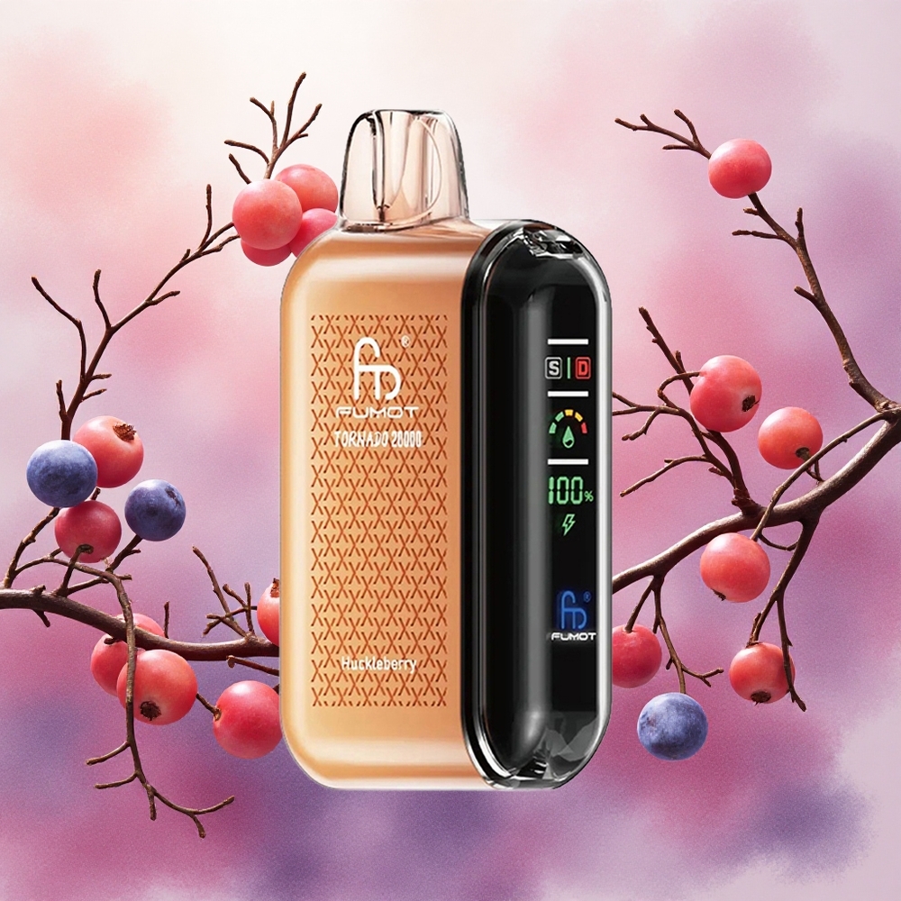 Fumot Tornado 20000 Puffs Vape Descartável Mirtilo com Bateria Recarregável 850mAh e atacado brasileiro