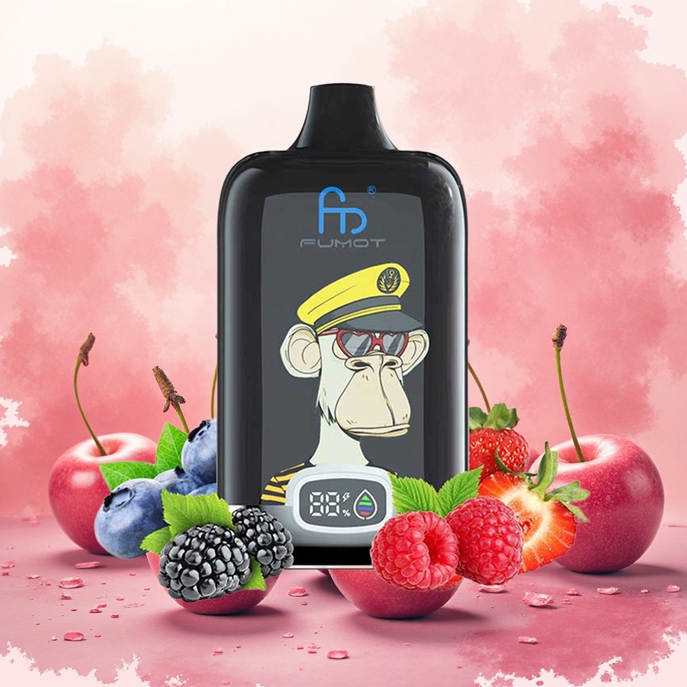 Fumot Tornado Digital Box 12000 Puffs Vape Descartável Cereja atacado brasileiro