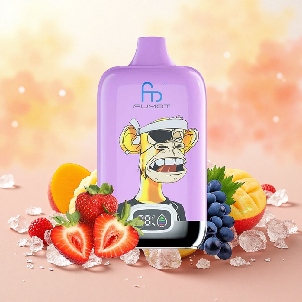 Fumot Tornado Digital Box 12000 Puffs Vape Manga no Gelo atacado brasileiro
